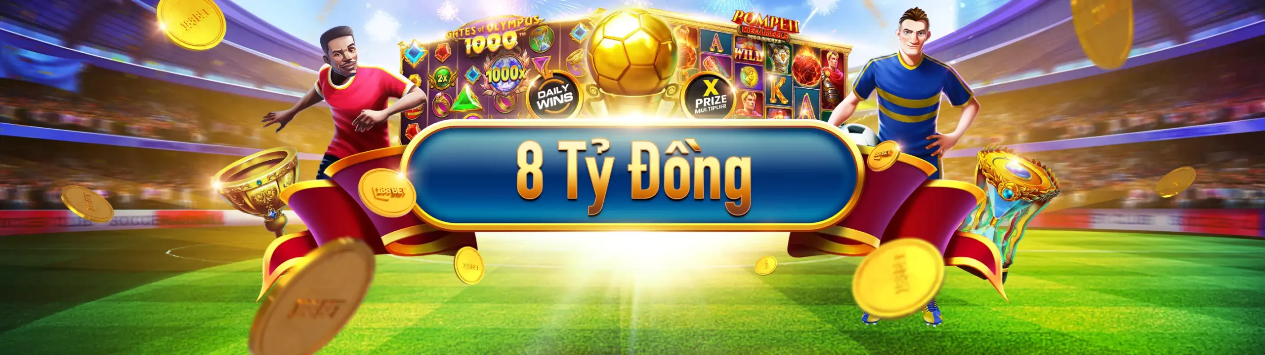 Săn thưởng mỗi ngày trị giá lên tới 8 tỷ đồng tại 188bet